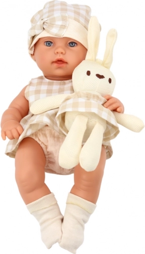 Beige-witte geruite outfit