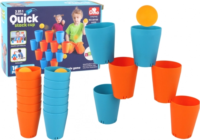 Sensory Game Creative Stacking Cups 3 in 1