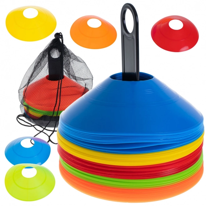 Trainingskegels in net - 50 stuks