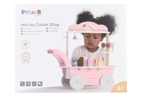 stand en bois mobile 3-en-1 pâtisserie et glacier POLARB de VIGA