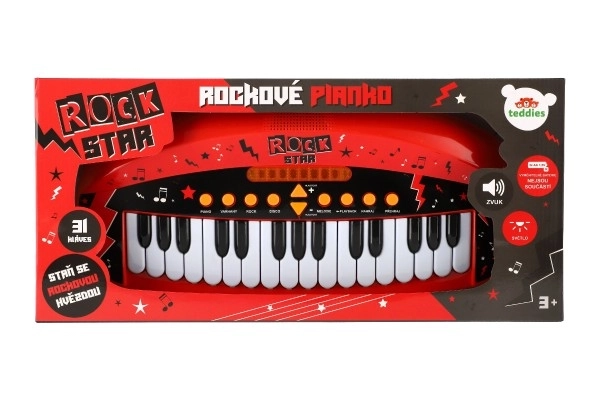 Kinderen piano ROCK STAR met 31 toetsen