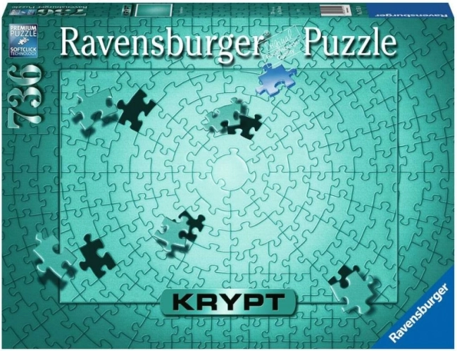 Puzzle Ravensburger Krypt Metallic Mint 736 pièces