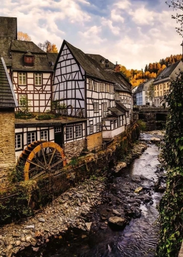 Picturesque German village motif