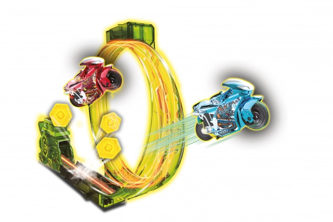 Spin and Build Basic track with 1 motorcycle