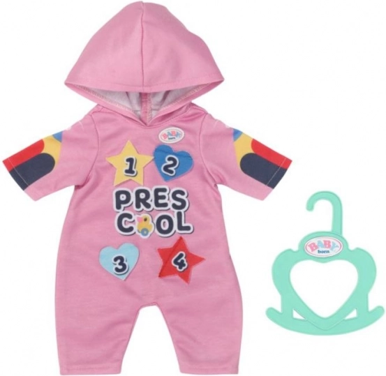 BABY born crèche-slaapoverall met patches voor poppen 36 cm