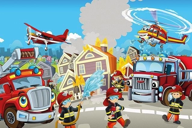 Houten puzzel Brandweermannen – helden 50 stukjes