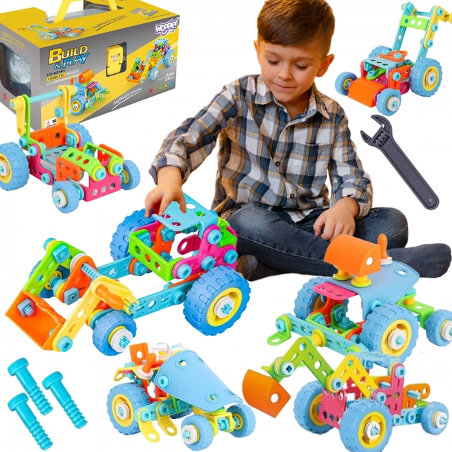 Kit de construction de véhicules pour enfants 6 en 1