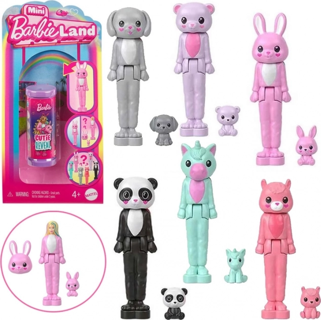 Barbie Mini Barbieland Cutie Reveal Poupée et Animal