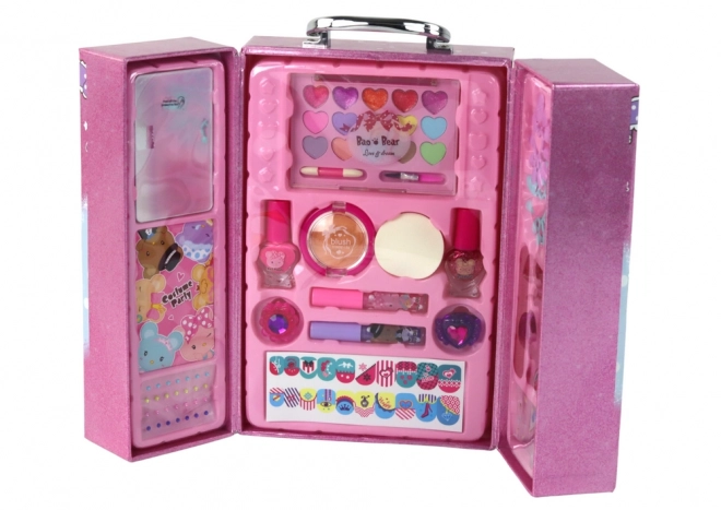 Kinder cosmetica set in roze koffertje