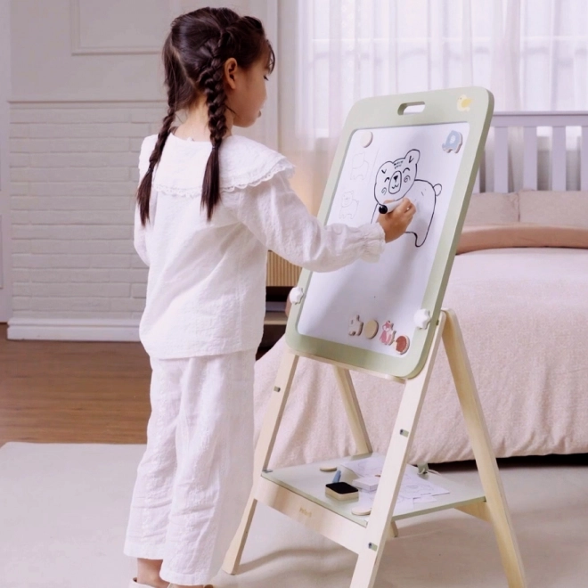 Adjustable Wooden Chalkboard for Kids