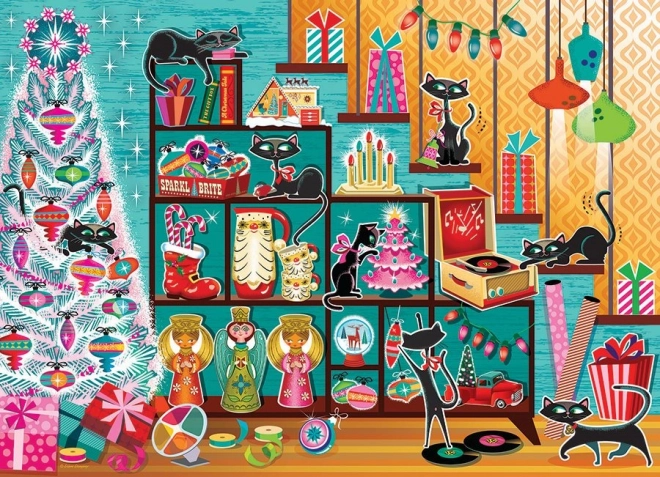 Puzzel Kerstkatten 1000 stukjes