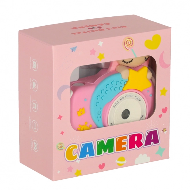 Roze digitale camera voor kinderen