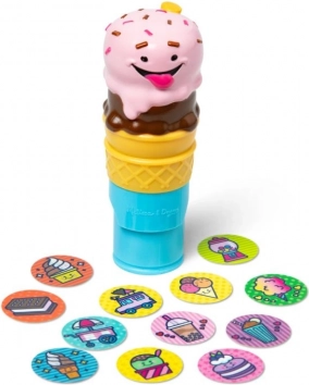 Een stempel die stickers maakt met één druk