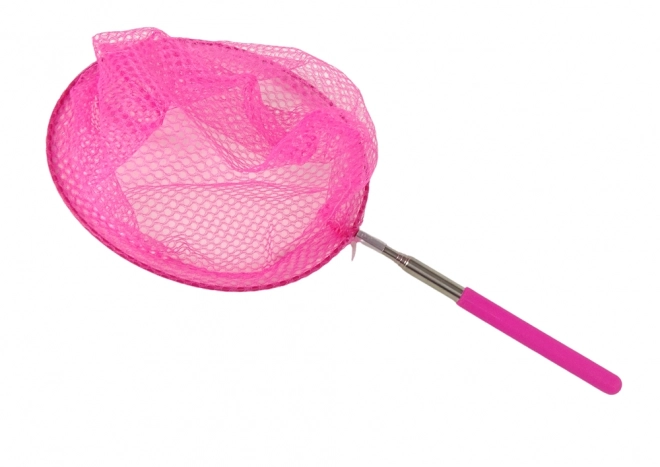 Opvouwbaar telescopisch net voor vlinders en insecten 85cm - roze