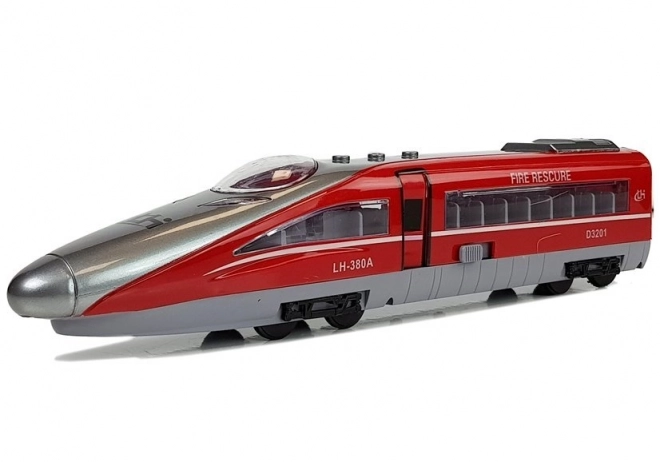 Train Pendolino avec tendeur Rouge avec sons et lumières