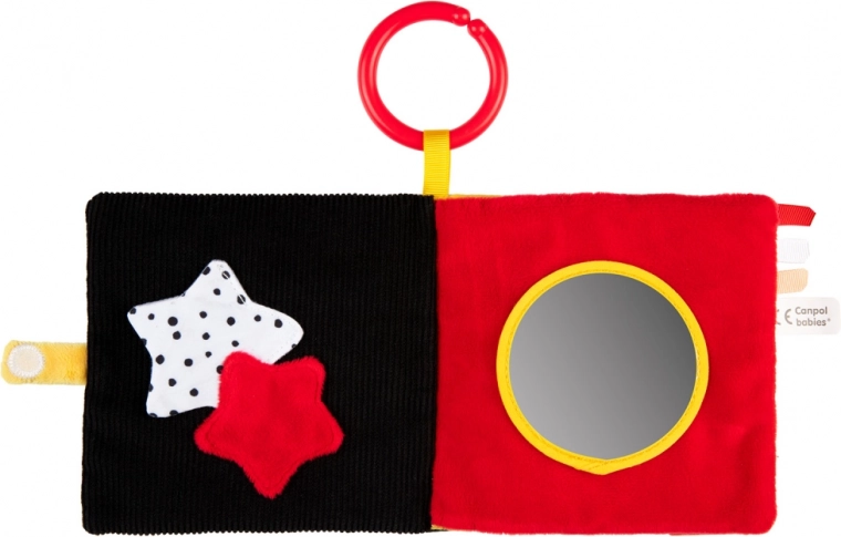 High-contrast pages and mirror for visual stimulation