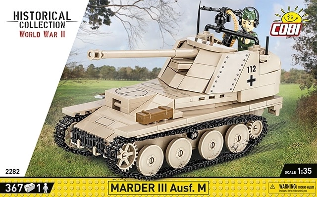 COBI 2282 II WW Marder III Ausf. M, 1:35, 367 st, 1 f