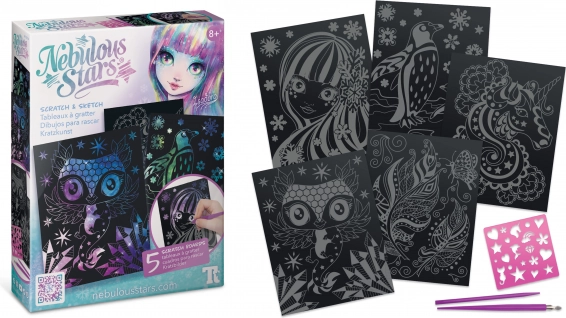 Nebulous Stars Painting and Scratching Unicorn