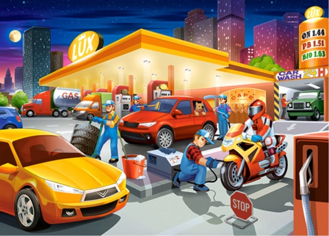 Puzzle 60 pièces – Station-service