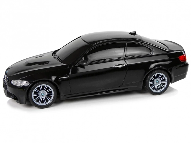 BMW M3 op afstand bestuurbare auto zwart 2.4G afstandsbediening stuurwiel 1:18 geluidseffecten lichten