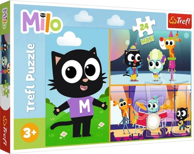 Puzzel 24 maxi – het avontuur van kitten Milo
