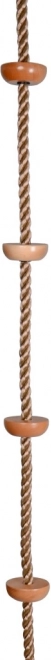 Climbing Rope with Wooden Steps
