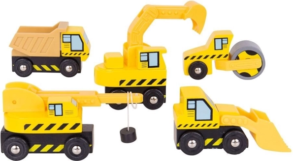 Bigjigs Rail engins de chantier – set pour circuits de trains en bois
