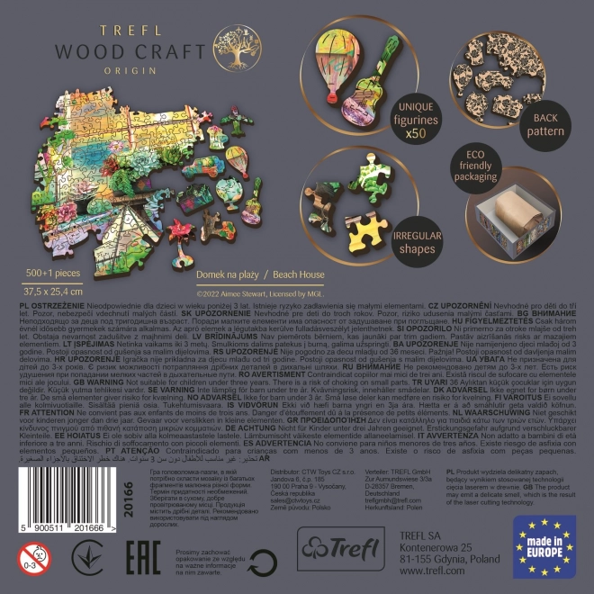 Faltbares Puzzle TREFL Wood Craft Origin Strandhaus 501 Teile