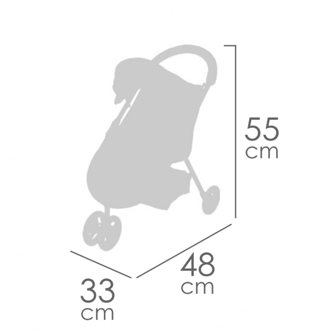 DeCuevas 90251 Sportieve driewieler poppenwagen GALA 2023 - 55 cm