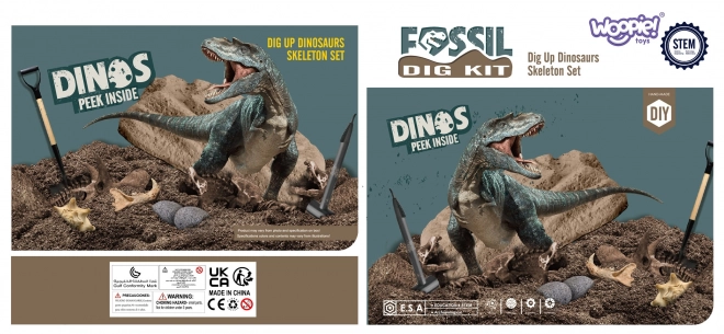 WOOPIE ensemble de fouilles 6 en 1 squelettes de dinosaures petit archéologue