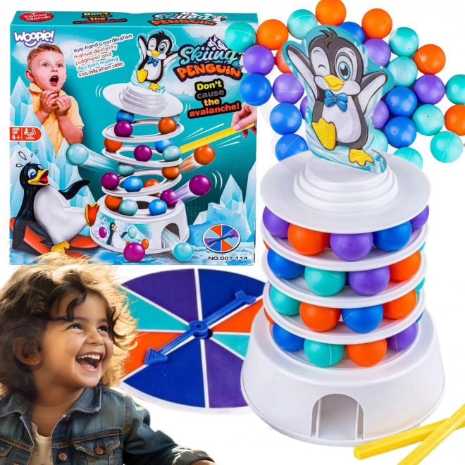 Woopie Geschicklichkeitsspiel Pinguin auf dem Turm