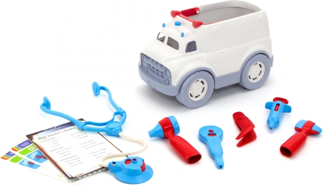 Green Toys ambulance met medische uitrusting
