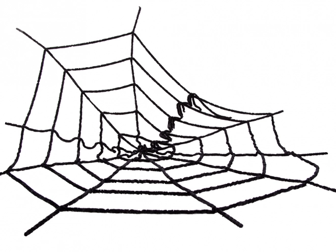Kunstmatige zwarte spinnenweb voor Halloween
