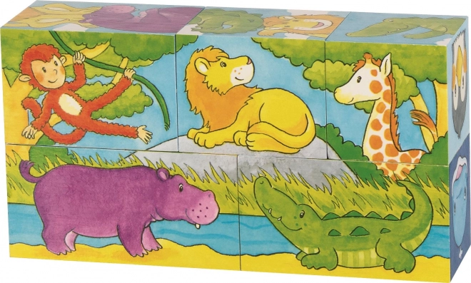 Houten blokken Safari en Arctica, 5 blokken