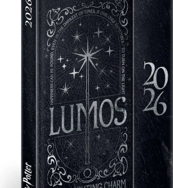 Wekelijkse magnetische agenda Harry Potter Lumos 2026, 11 x 16 cm