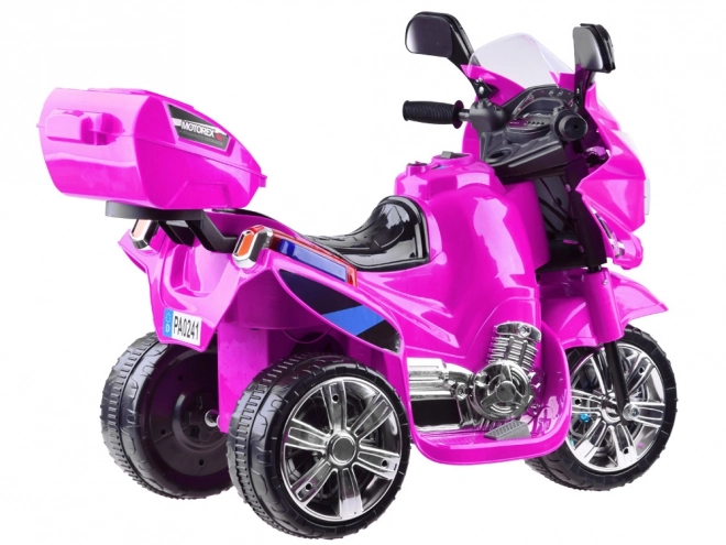 Children's Sports Motorcycle with LED Lights – Pink