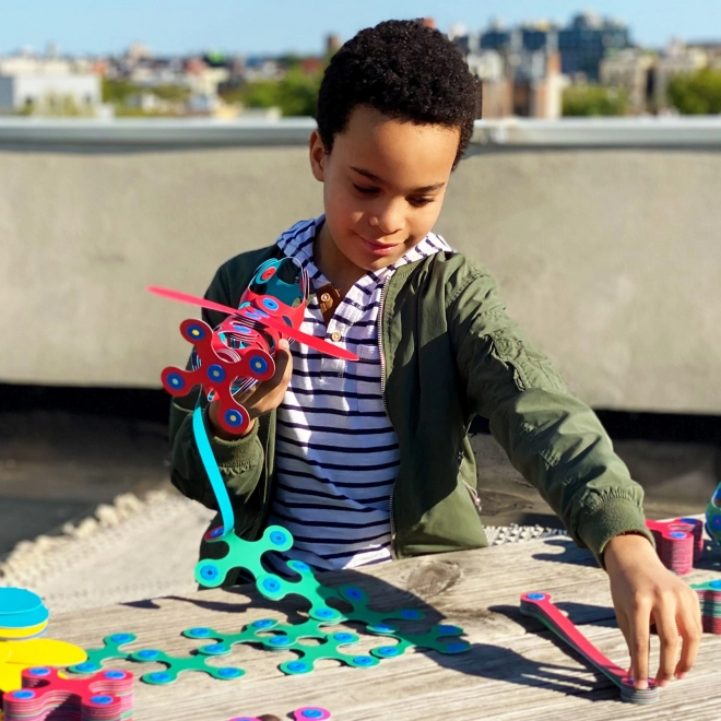 Puzzle magnétique arc-en-ciel Clixo, 42 pièces