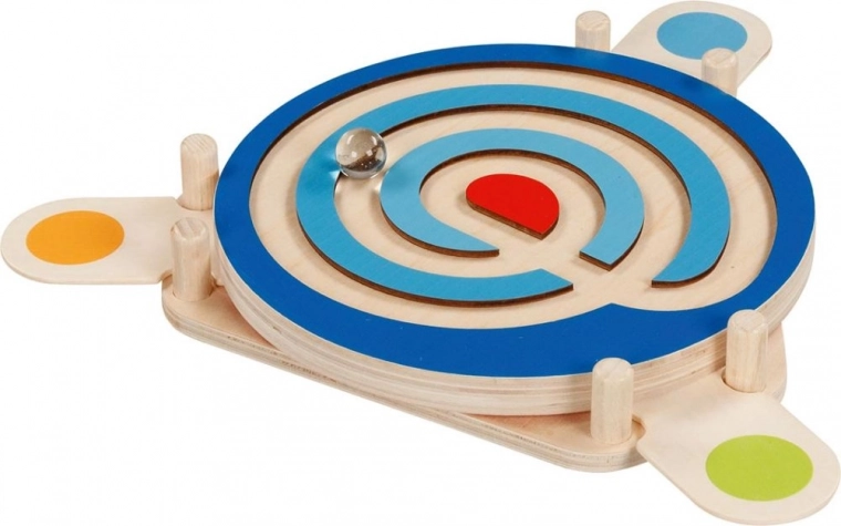Colorful circular maze for fun and learning