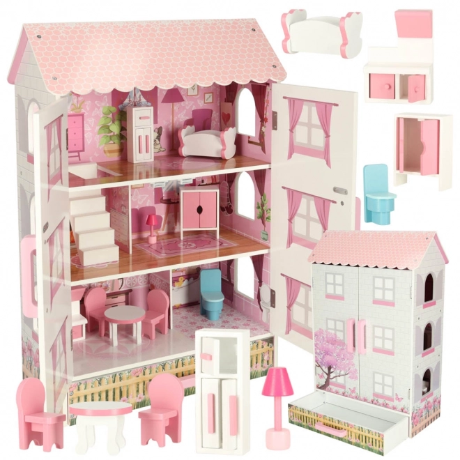 Wooden Dollhouse Lulilo Papilio Pink