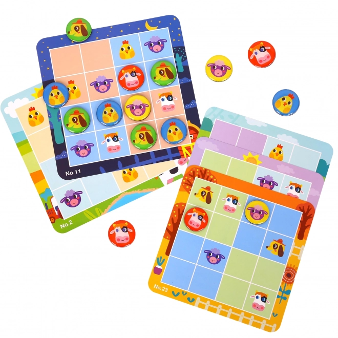 Tooky Toy Sudoku Spiel für Kinder - Bauernhof Edition
