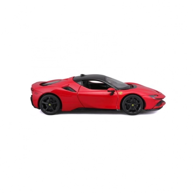 Metalen model Ferrari SF90 Stradale rood 1:18