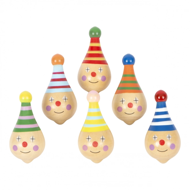 Houten tol Small Foot - clown