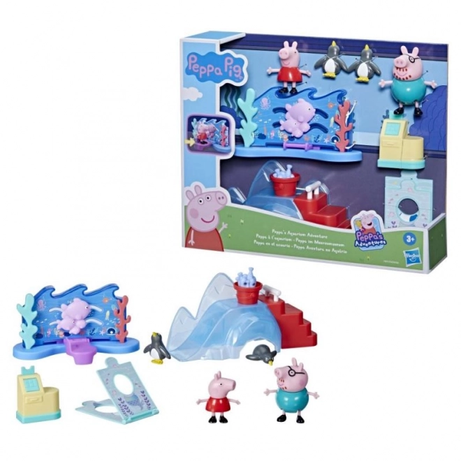 Set figuren Peppa Pig - Avontuur in het aquarium