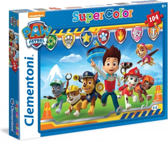 Puzzel 104 stukjes Super Kleuren Paw Patrol