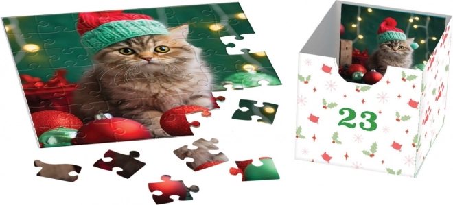 Adventskalender puzzel Kerstmis baarden