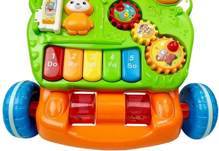 Panneau interactif avec piano à 5 touches