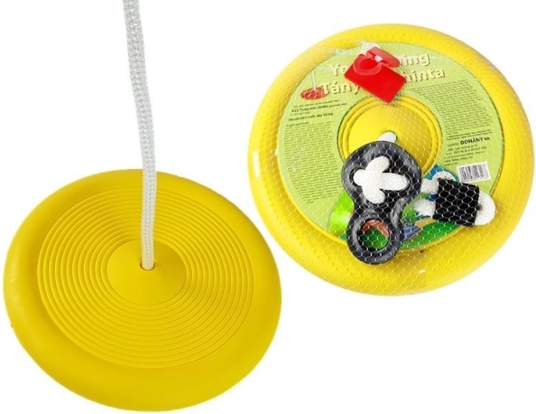 Garden Round Swing for Children Yellow