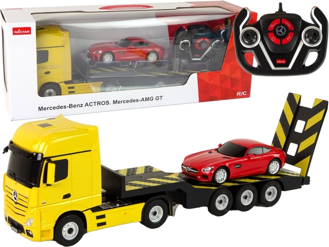 Children's Remote-Controlled Mercedes-Benz Truck Set