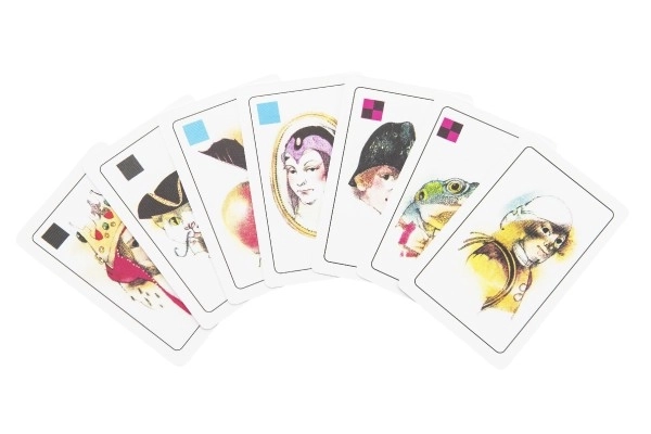 Zwarte Piet gezelschapsspel kaarten in kartonnen doosje 6x9cm