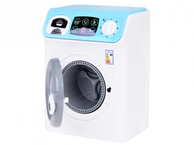 Kinderen wasmachine met touchscreen en effecten blauw